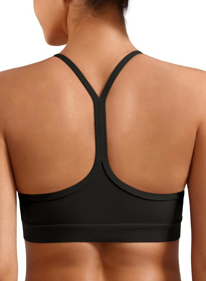 MIRITY Padded Y-Back Sports Bra for Women - Racerback Low Impact Spaghetti Strap for Yoga Workout Top - Image 4