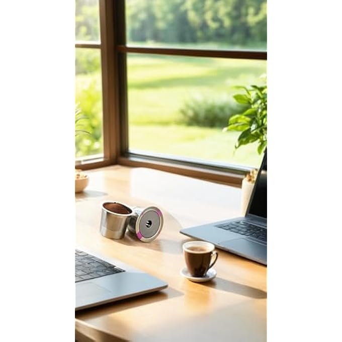 rayihni Reusable Stainless Steel Filter For Brewers  EcoFriendly Easy Clean Fits All Models Enjoy Fresh Ground Coffee Aroma  Flavor Convenient Homebrew Solution - Image 3