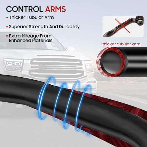 Autoptzxd 2-4" Upper Control Arm for 2007-2018 Chevy Silverado 1500 Tahoe/ 07-14 Suburban 1500/ Avalanche, Front Control Arms Compatible with 2007-2018 GMC Sierra 1500 Yukon & Cadillac Escalade - Image 4