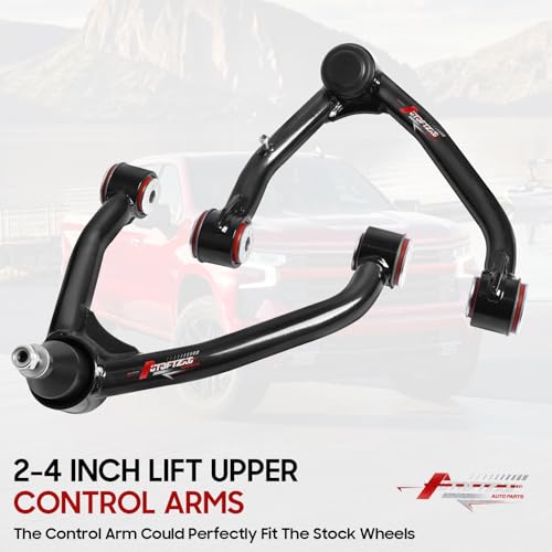 Autoptzxd 2-4" Upper Control Arm for 2007-2018 Chevy Silverado 1500 Tahoe/ 07-14 Suburban 1500/ Avalanche, Front Control Arms Compatible with 2007-2018 GMC Sierra 1500 Yukon & Cadillac Escalade - Image 2