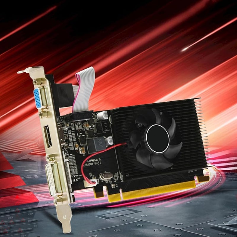 2GB DDR3 Low Profile Desktop Graphics Card with Cooling Fan for Gaming and Computer GPU - Image 5