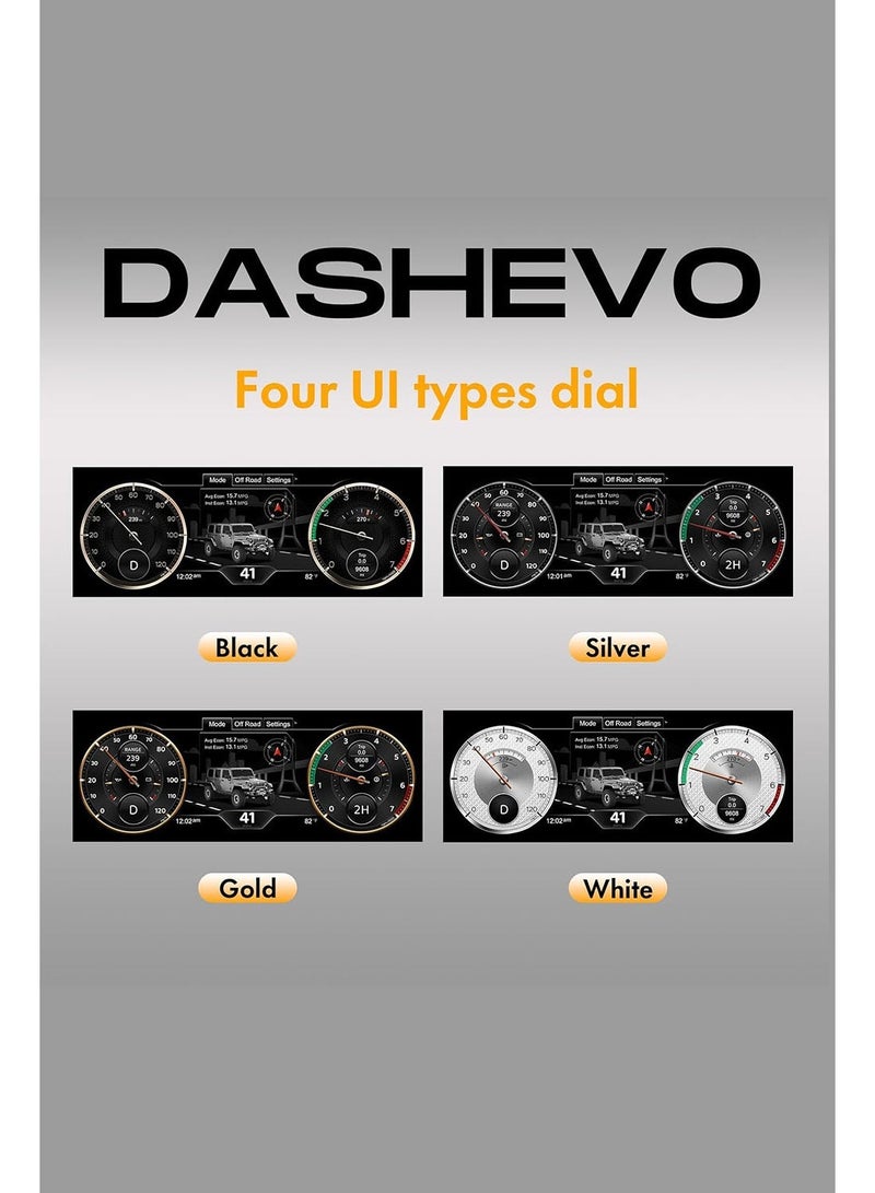 Digital Instrument Cluster Display for Jeep Wrangler JK 2011-2017 Speedometer Upgrade,12.3”HD screen1920*720,2S Fast Boot,Plug&Play,Non-Destructive Install,OTA Upgrade - Image 3