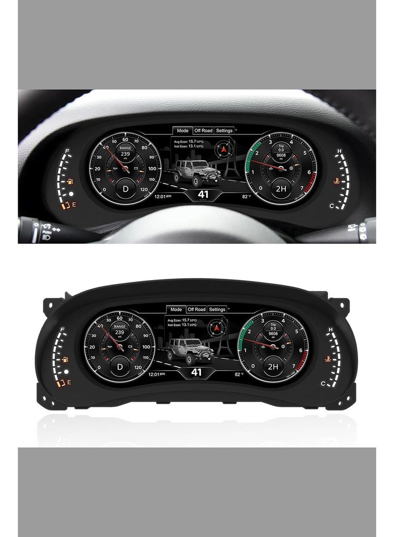 Digital Instrument Cluster Display for Jeep Wrangler JK 2011-2017 Speedometer Upgrade,12.3”HD screen1920*720,2S Fast Boot,Plug&Play,Non-Destructive Install,OTA Upgrade - Image 4