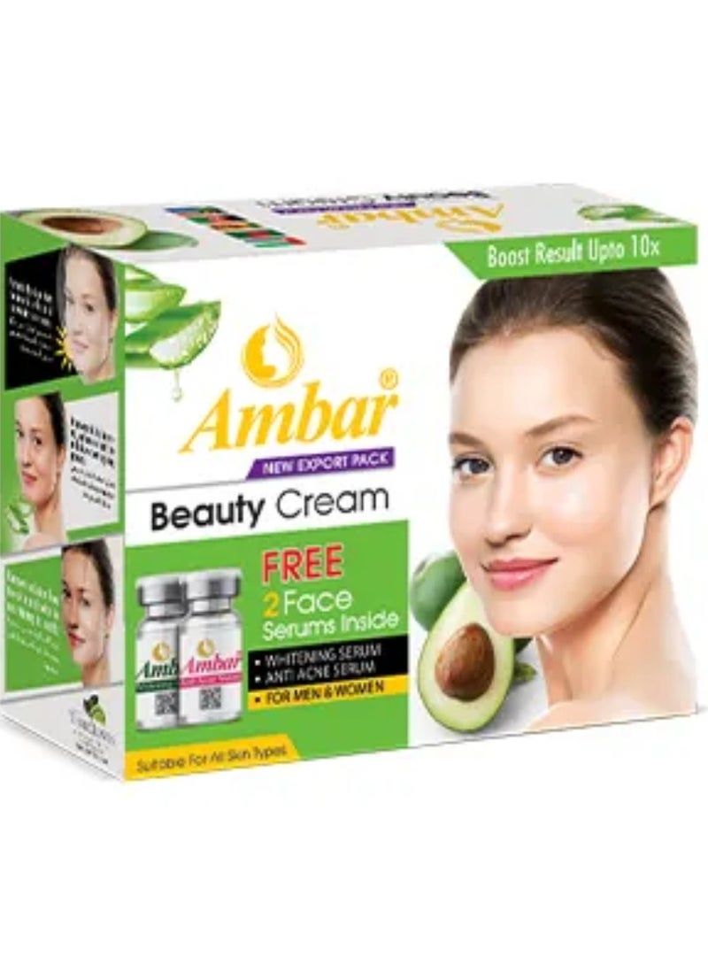 Ambar Beauty Cream With Two Face Serum - Image 1