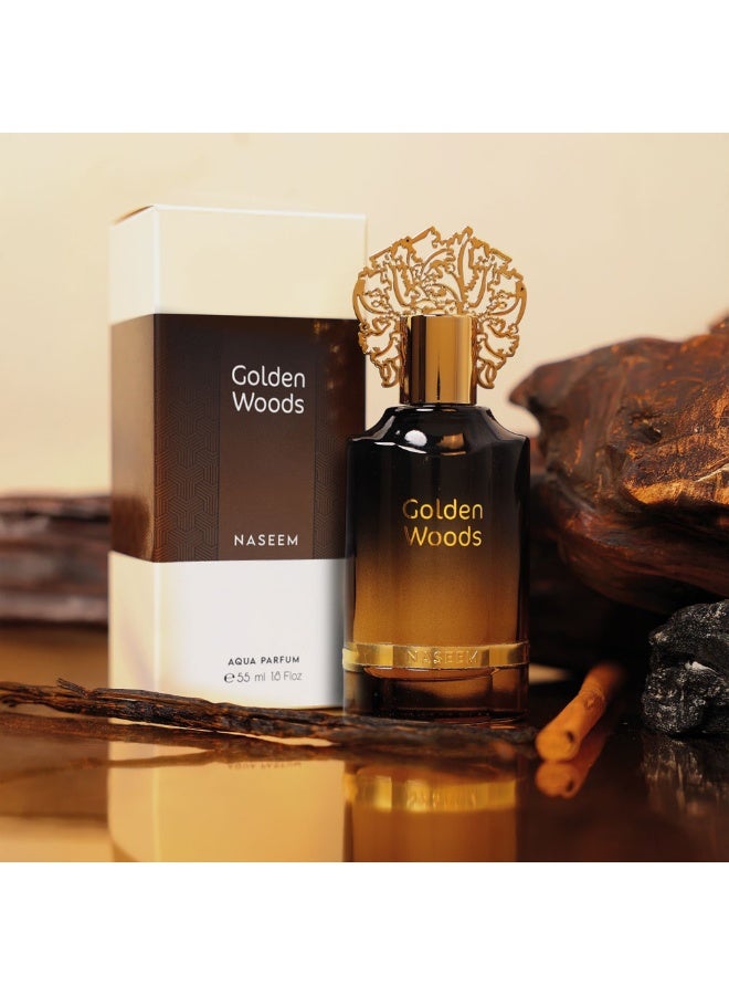 Naseem Golden Woods Aqua Perfume for Men & Women - 55ml image 4