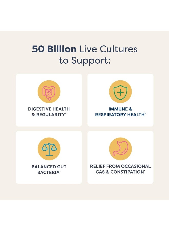 ألتيميت فلورا إكسترا كير بروبيوتيك 50 مليار وحدة تشكيل مستعمرة، 30 كبسولة نباتية - Image 3