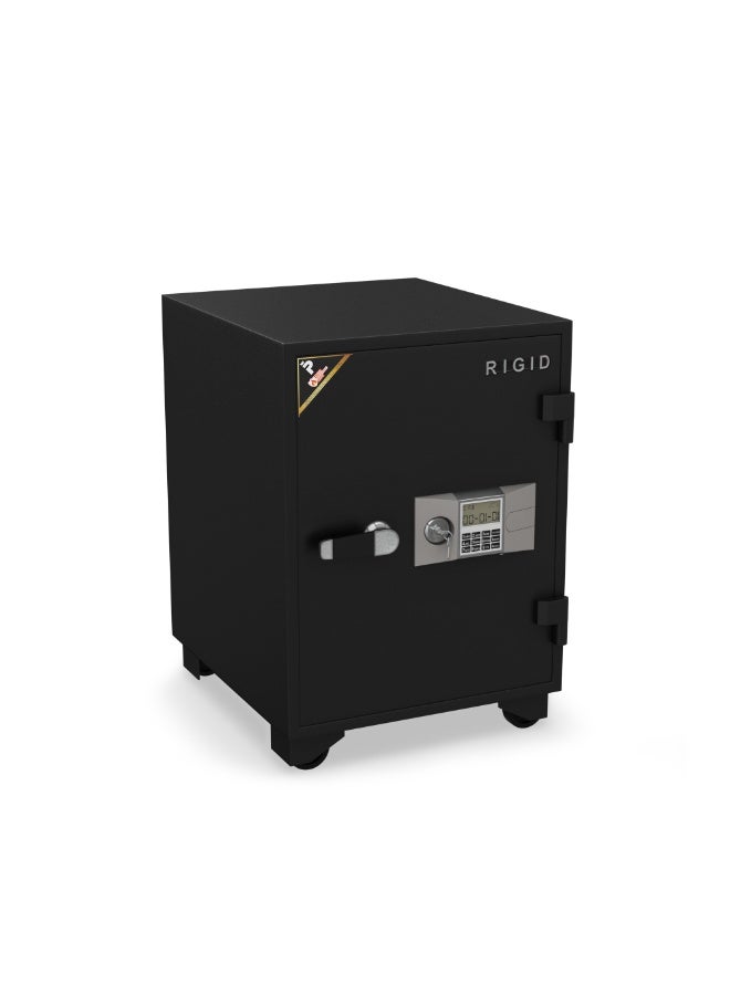 RIGID Fire Resistant Steel Safe with Digital & Key Lock, 100Kg  - Image 5