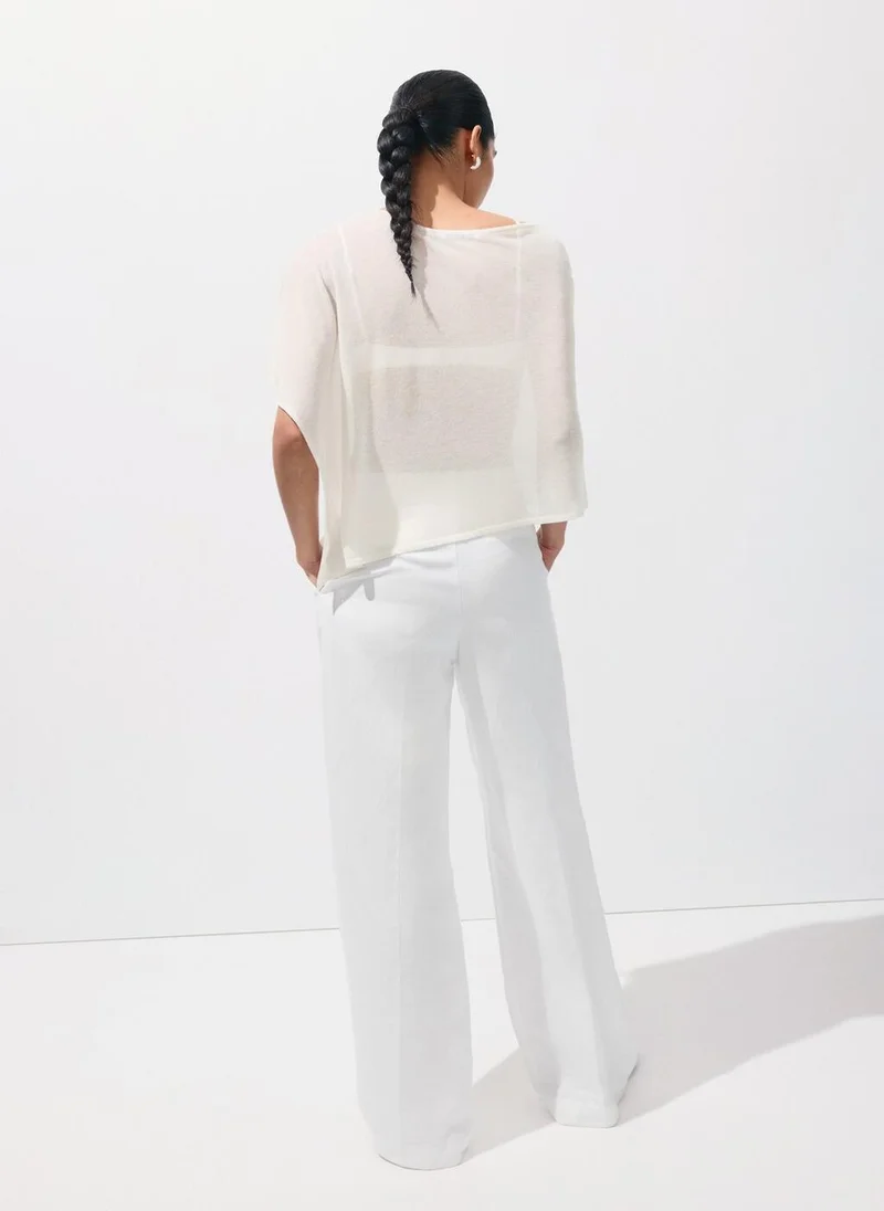 MANGO Asymmetrical Knitted Cape