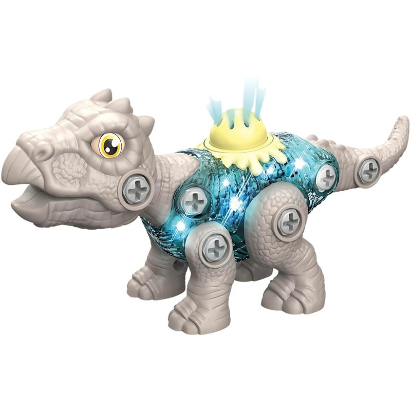 ThinkerPlace DIY Sliding Dinosaur Kit Stegosaurus with Light & Sound | Learn About Fossils | Take Apart Dinosaur Toys | Build, Play & Learn | Toy for Kids Age 4+ | Science & Learning Toy - Image 1