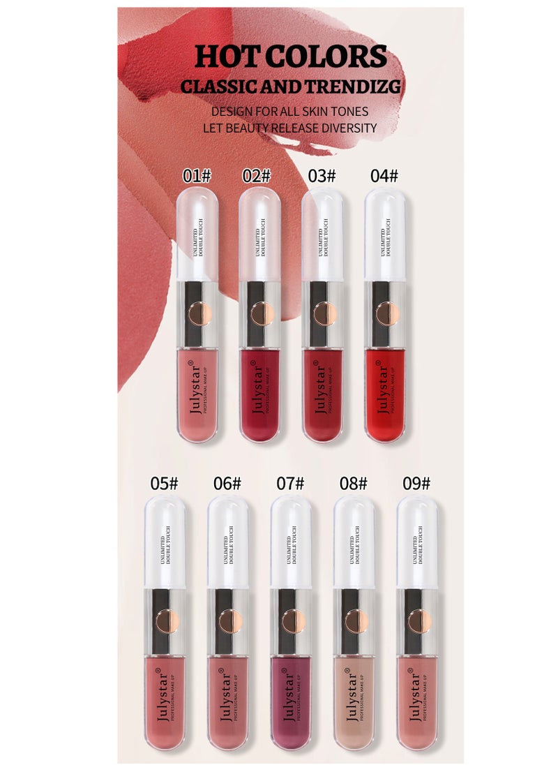 Julystar Double-Ended Lip Gloss – High Shine Glaze & Transparent Lip Oil  - Image 3
