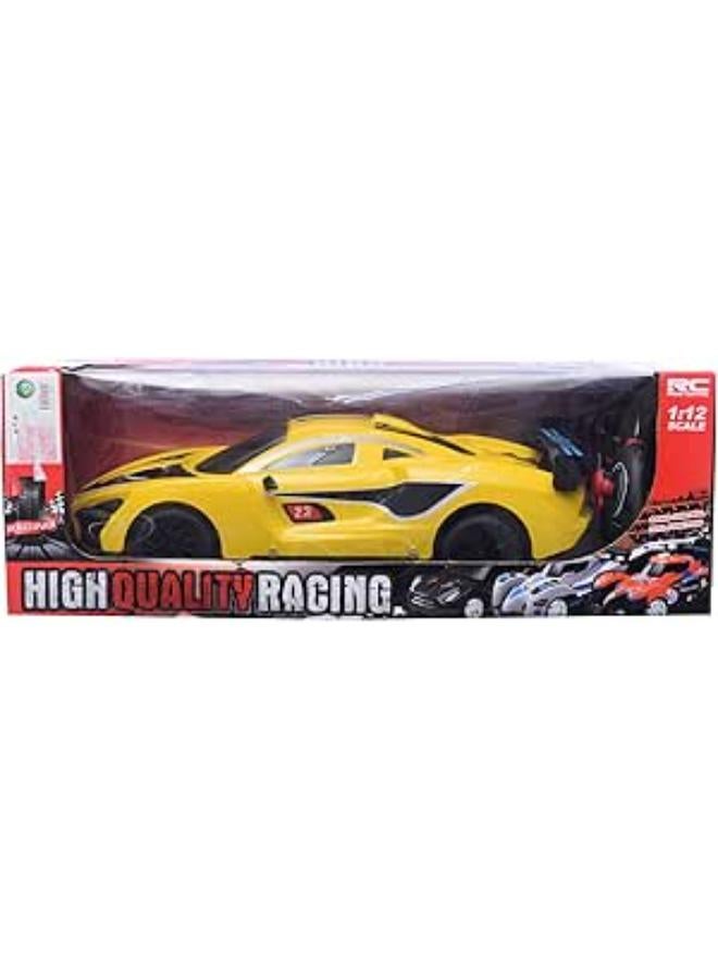 GTG TOYS -G69 1:12 rc RC Racing Car - Yellow - (GTG TOYS)