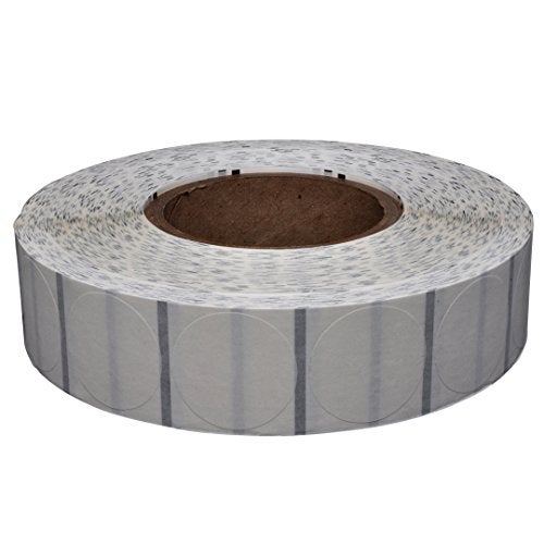 KENCO Frosted Clear Translucent 1.5" Circle Wafer Seal Tab Stickers 4,000 Per Roll - Image 2