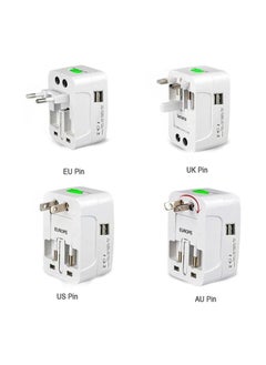 MIRFA Global Connect Pro: Universal Travel Adapter With USB Ports - for Asia, Europe, UK, AUS, and USA - All-in-One International Wall Charger  - Image 3