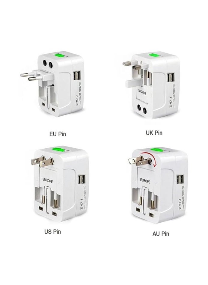 MIRFA - Global Connect Pro: Universal Travel Adapter With USB Ports - for Asia, Europe, UK, AUS, and USA - All-in-One International Wall Charger - Image 1