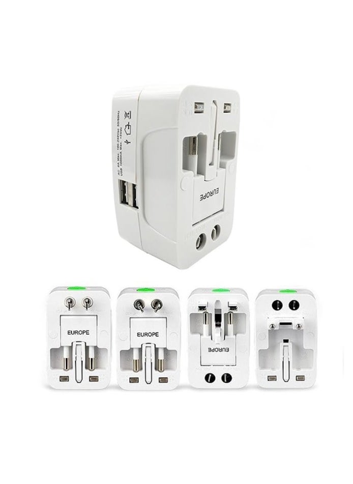 MIRFA - Global Connect Pro: Universal Travel Adapter With USB Ports - for Asia, Europe, UK, AUS, and USA - All-in-One International Wall Charger - Image 1