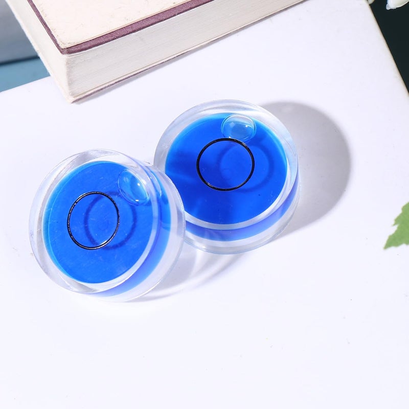 10Pcs 25X10Mm Blue Circular Bubble Level Spirit Tool For Surface Calibration - Image 4