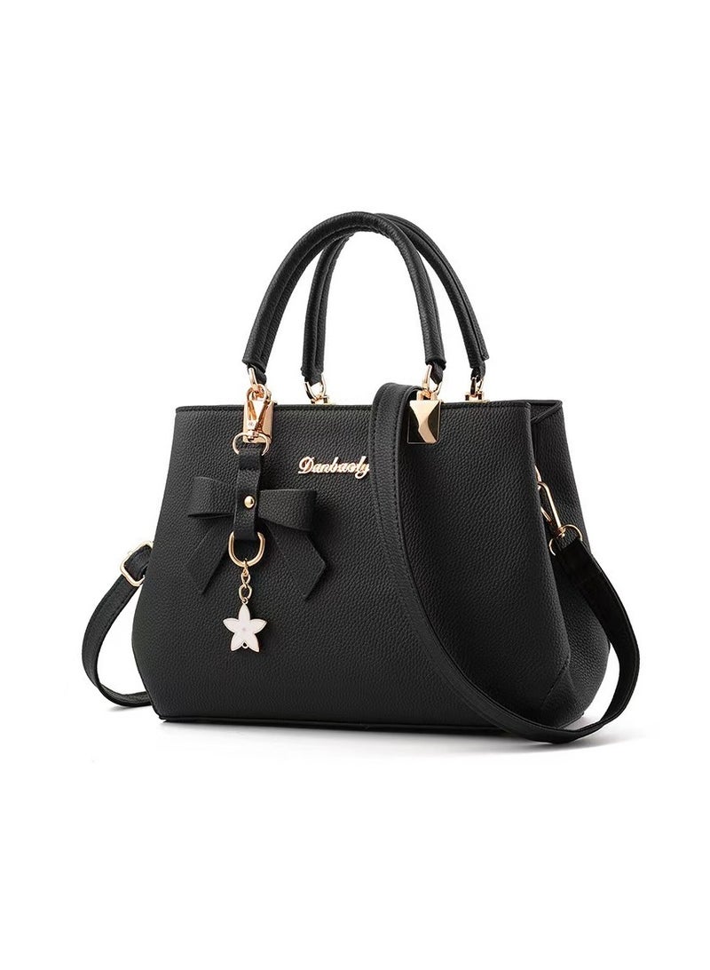 Fashionable new women's shoulder bag, black  - Image 1