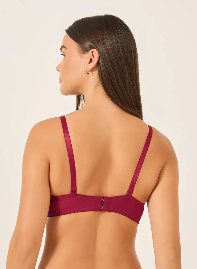 Take Two Take Two Solid Padded Wired Push Up Bra