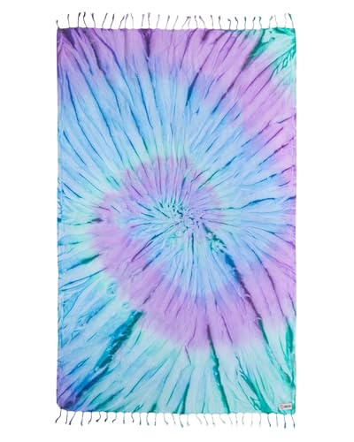 Sand Cloud Turkish Beach Towel  Sand Free  100 Organic Turkish Cotton Yarn  Quick Dry Towel for Beach Picnic Blanket or Throw  As Seen on Shark Tank  Tie Dye Luna