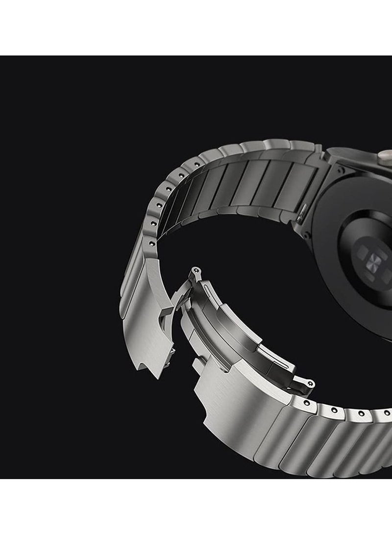 Y&D Stainless Steel Replacement Strap for Huawei GT 46mm / GT2 Pro 42 46mm, Compatible with Samsung Galaxy Watch 3 45mm Gear S3, Metal 22mm (Black) - Image 5