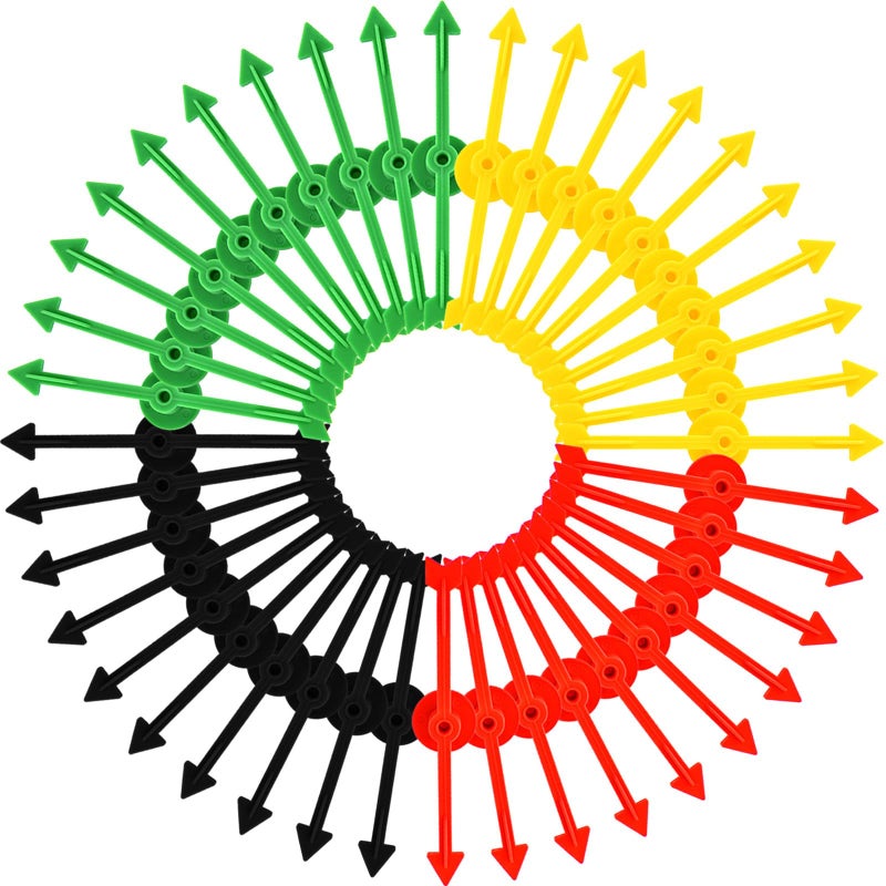 Tatuo 40 Pieces 4 Inch Game Spinner Plastic Arrow Spinners Board Magnetic Arrow Toys for Party School Home Usingboard Spinner 4 Colors - Image 1