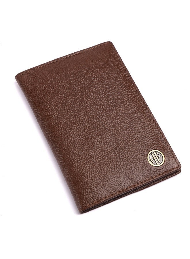  هاموندز فلاي كاتشر حافظة جواز سفر من الجلد الطبيعي من HAMMONDS FLYCATCHER، حامل جواز سفر للرجال والنساء - منظم مستندات إكسسوارات السفر، محفظة جواز سفر محمية بتقنية RFID مع فتحات بطاقات للرحلات - Brushwood - Image 1