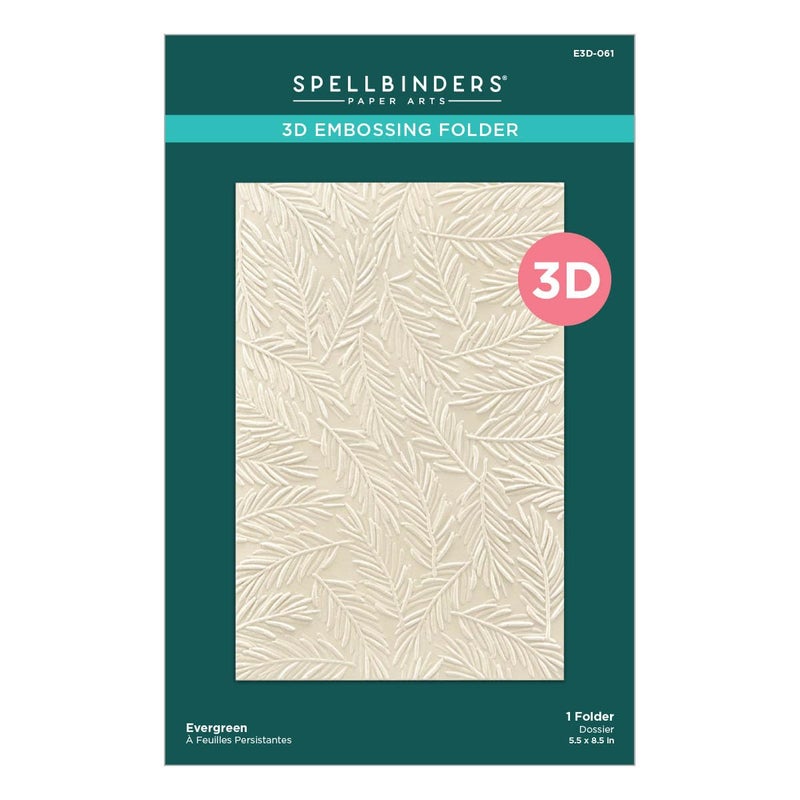 Spellbinders Evergreen 3D Embossing Folder from The Sealed for Christmas Collection