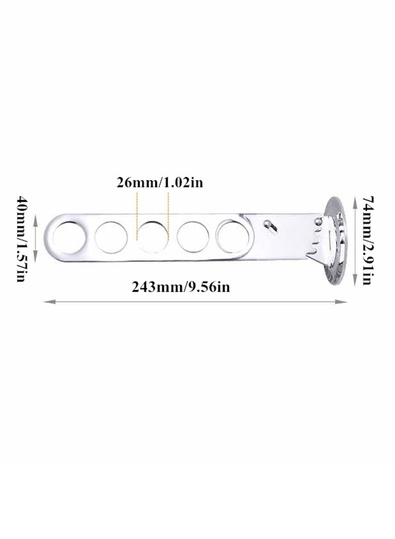5 Hole Multifunctional Clothes Rack, Wall Mounted Drying Rack - Image 3
