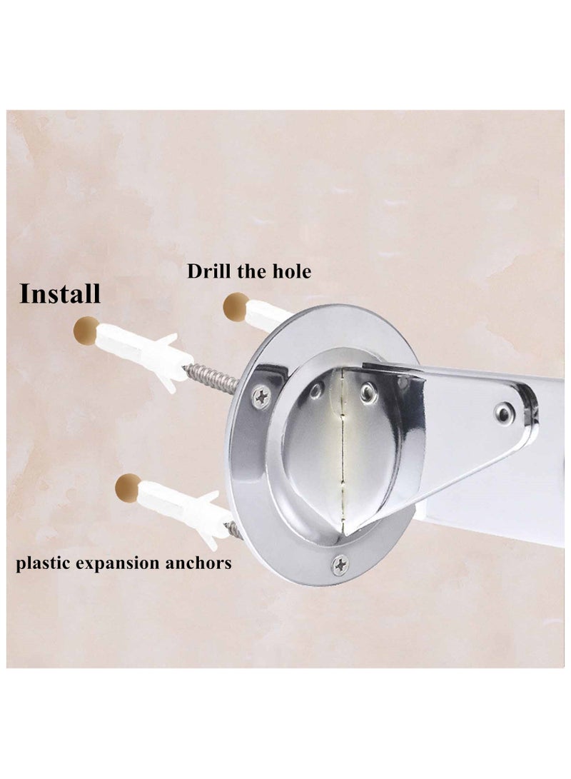 5 Hole Multifunctional Clothes Rack, Wall Mounted Drying Rack - Image 5