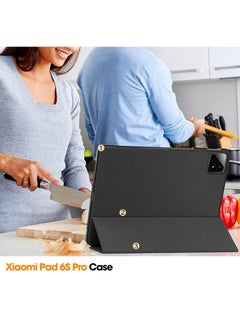 Theodor Protective Flip Case For Xiaomi Pad 6S Pro 12.4 With Trifold Stand Auto Wake Sleep Shockproof Cover Llamazing lama  - Image 2