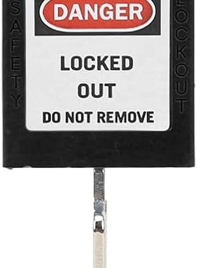 Black Nylon Safety Handlot Locking Lock for Factories and Construction Places - Image 1