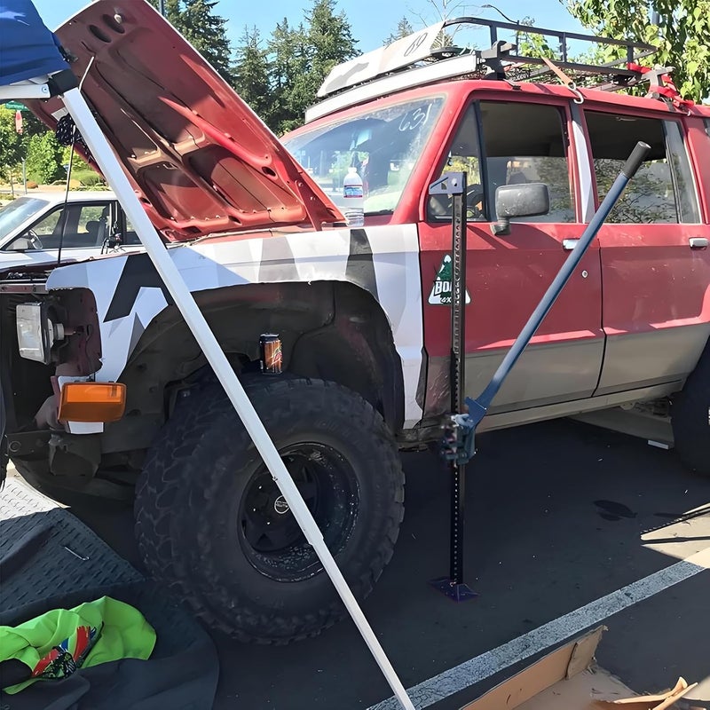 BIG RED ATR6501UR Torin 48" Ratcheting Off Road Utility Farm Jack: 3 Ton (6,000 lb) Capacity, Blue - Image 2