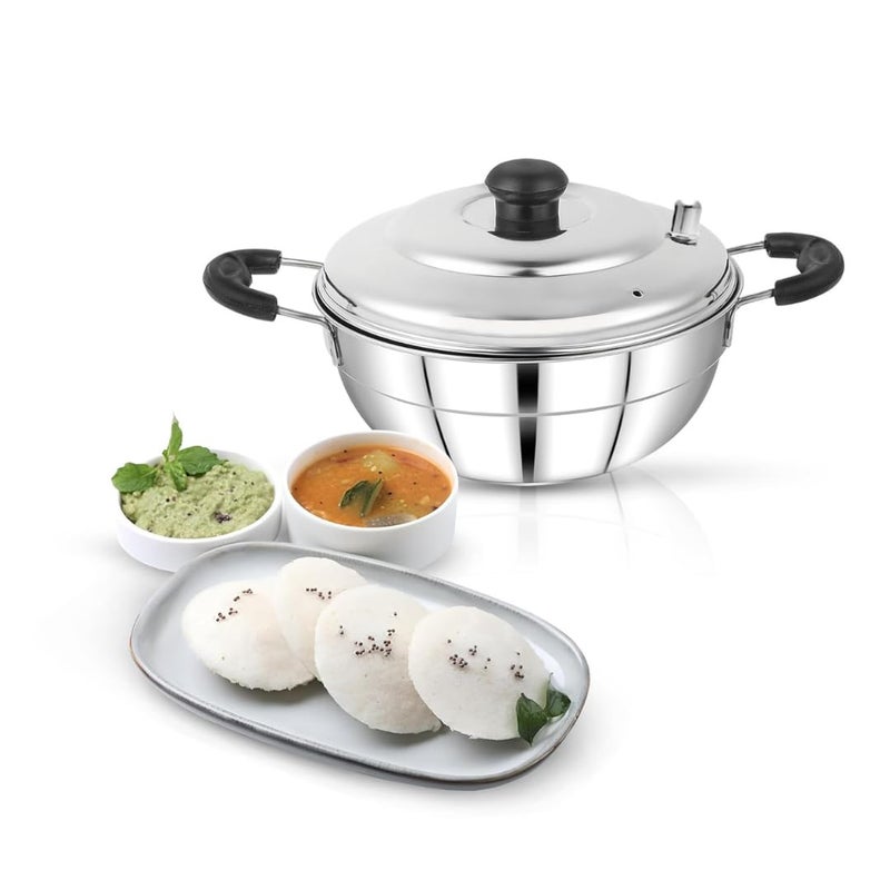 AadiVeer Royal Idli Cooker | Multi Kadai | Idli Kadai | Idli Maker With Mini Idli Plate., (8 Idlies, 18 Mini Idlies) - Image 4