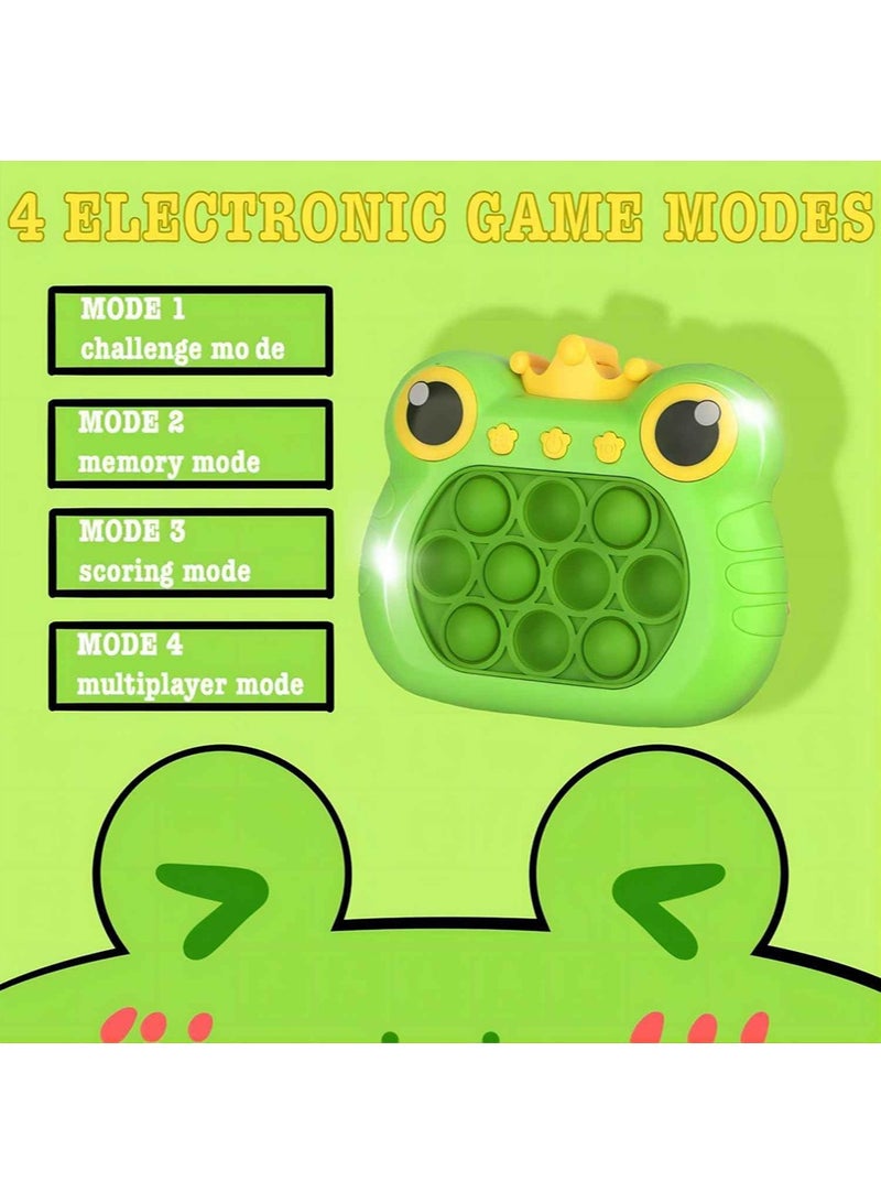 كوميسبيل دفع سريع لعبة للأطفال والكبار ، لعبة بالم لعبة اللغز السريع ، ودفع فقاعة لعبة الضغط الطرف المفضل لعبة ، هدية للأطفال ( الضفدع الأخضر ) - Image 3