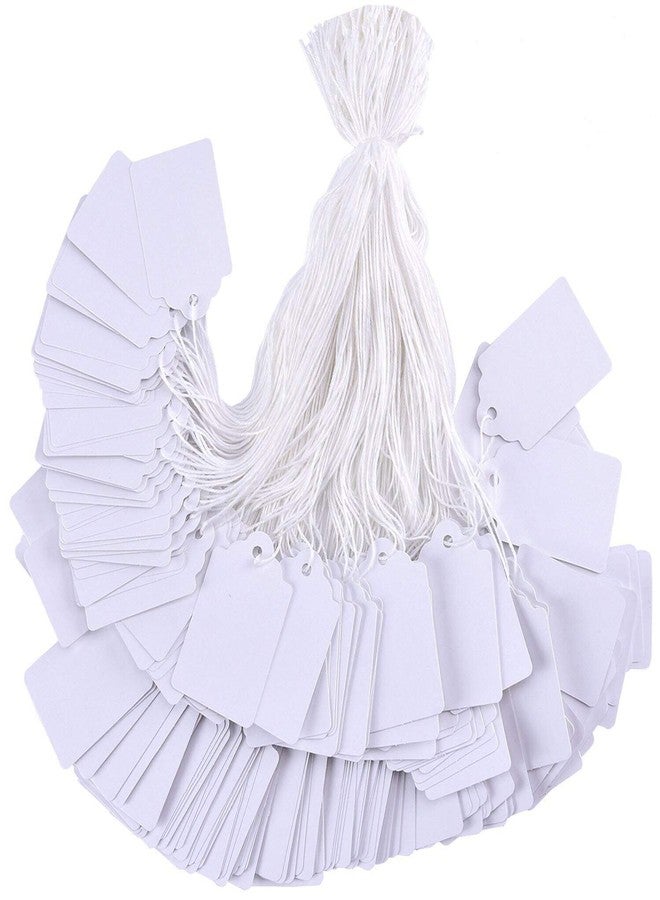 DIY Crafts White Writable Tags with String for Jewellery & Gift Labelling - Image 1