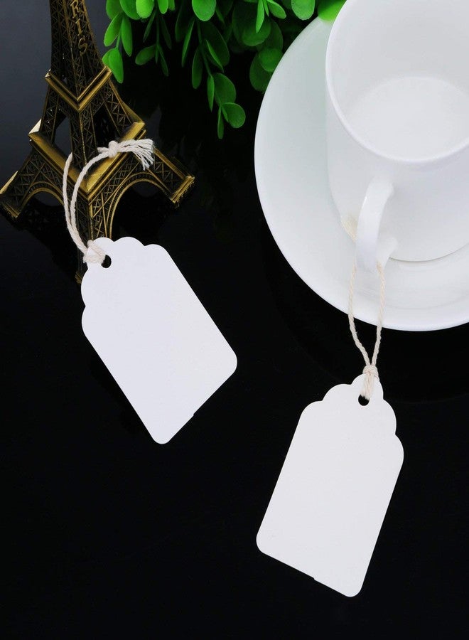 DIY Crafts White Writable Tags with String for Jewellery & Gift Labelling - Image 2