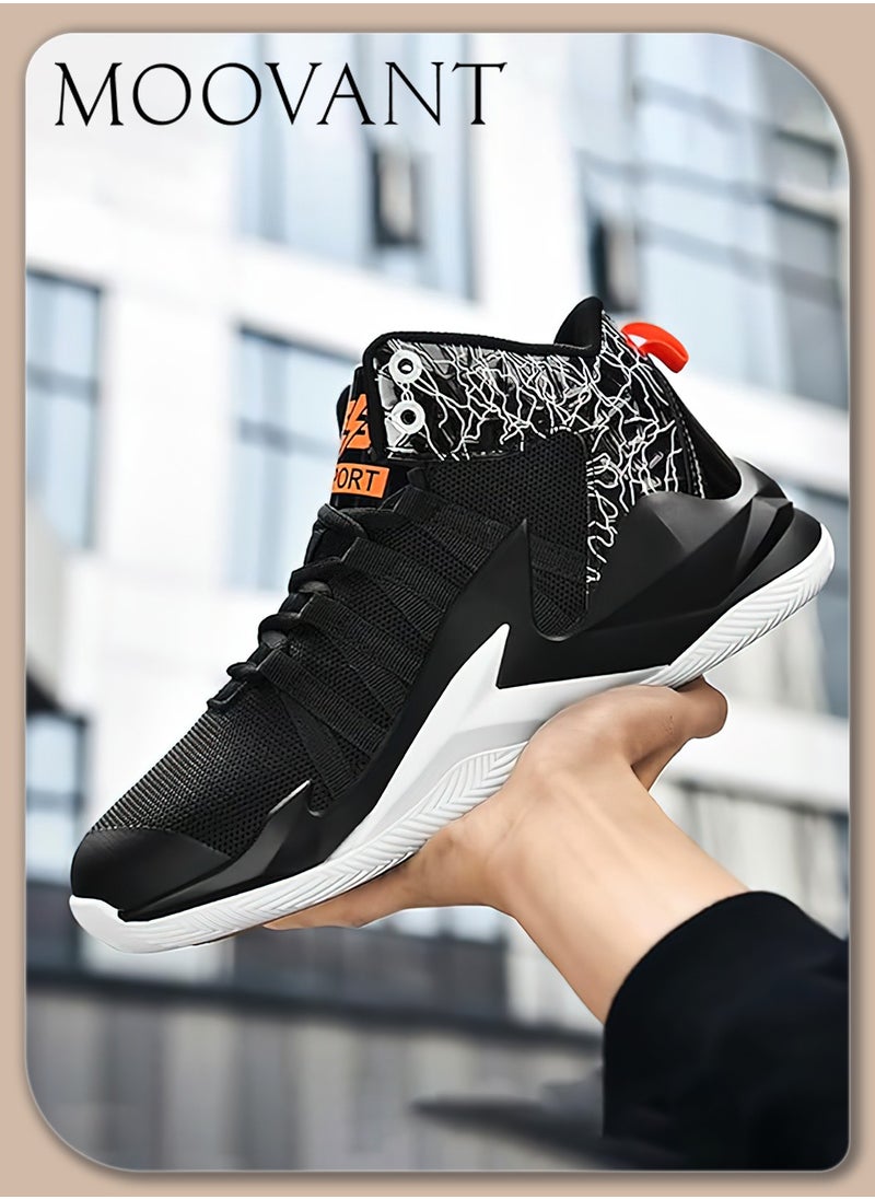 Moovant Men's High-Performance Basketball Shoes, Anti-Slip, Lightweight Design, High-Quality Materials, Comfortable and Breathable, Suitable for Running and Training  - Image 1