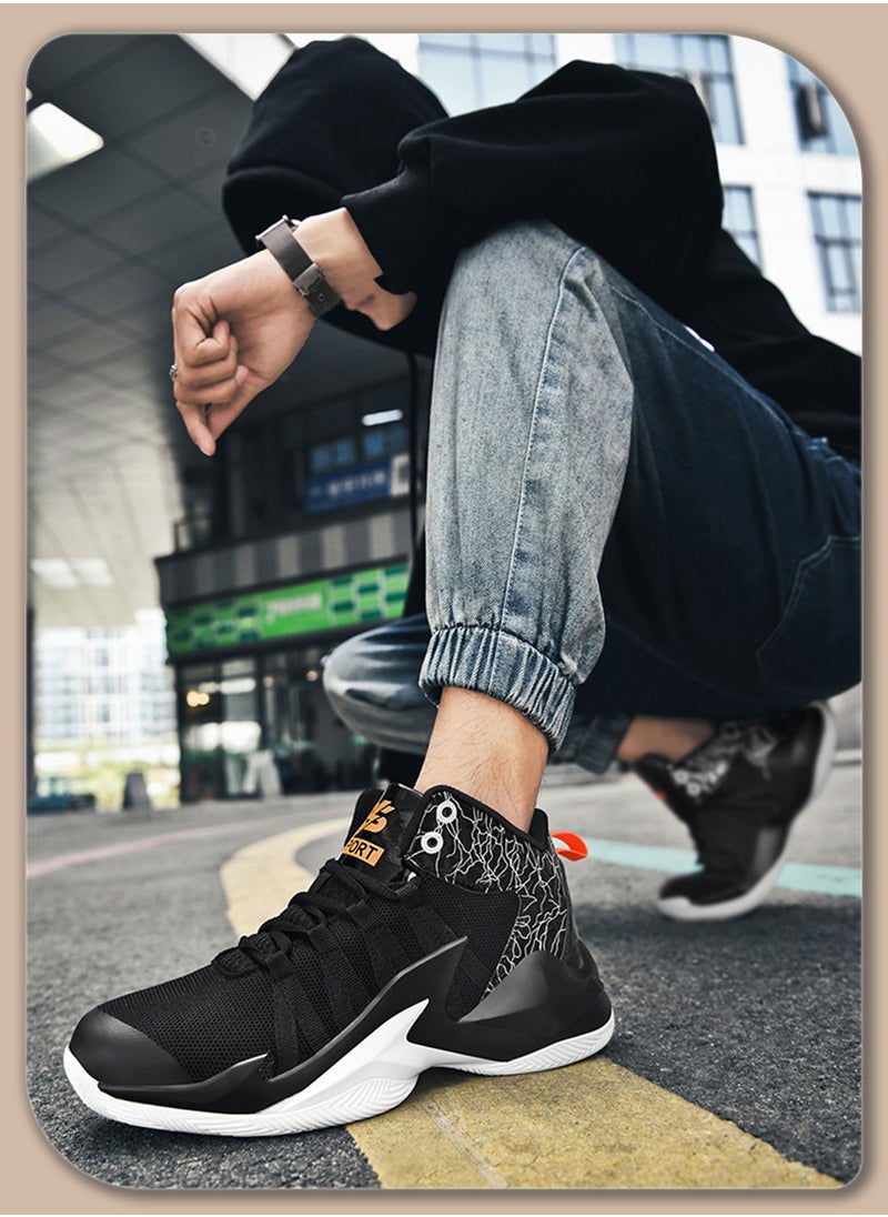 Moovant Men's High-Performance Basketball Shoes, Anti-Slip, Lightweight Design, High-Quality Materials, Comfortable and Breathable, Suitable for Running and Training  - Image 2