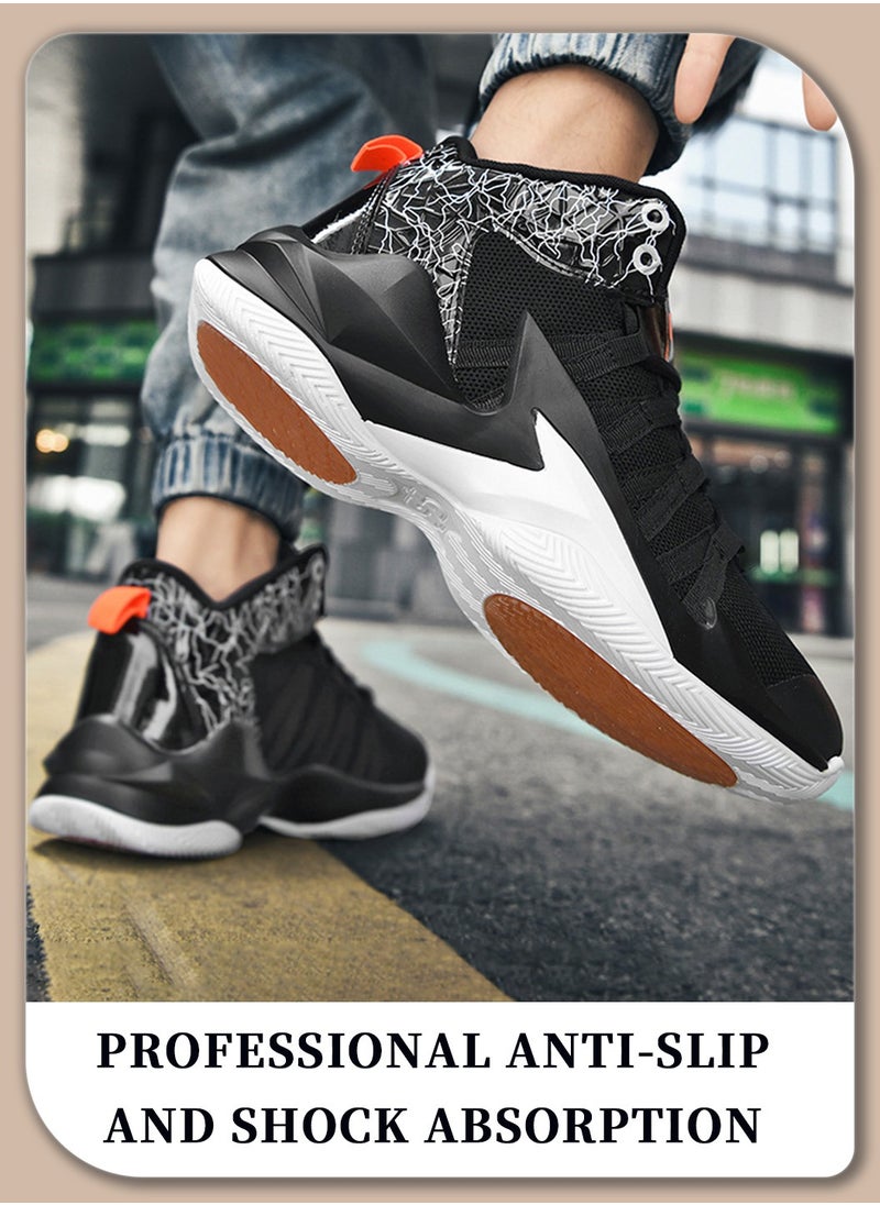 Moovant Men's High-Performance Basketball Shoes, Anti-Slip, Lightweight Design, High-Quality Materials, Comfortable and Breathable, Suitable for Running and Training  - Image 4