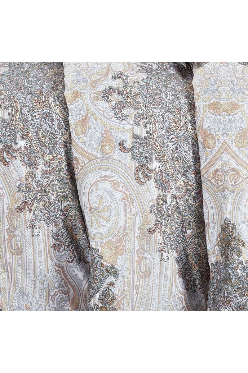 Melen Summer Single/Queen Reversible Bedspread 4-Piece - Ceylon - White - Beige - Image 5