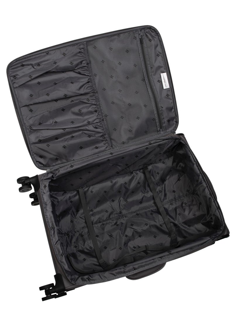 it Luggage it luggage UPPER LITE Precursor, Unisex Polyester Material Soft Case Luggage, 8x360 degree Spinner Wheels, Expandable Trolley Bag, Telescopic Handle, TSA lock, 12-2883B08, Size Large, Color Charcoal  - Image 3