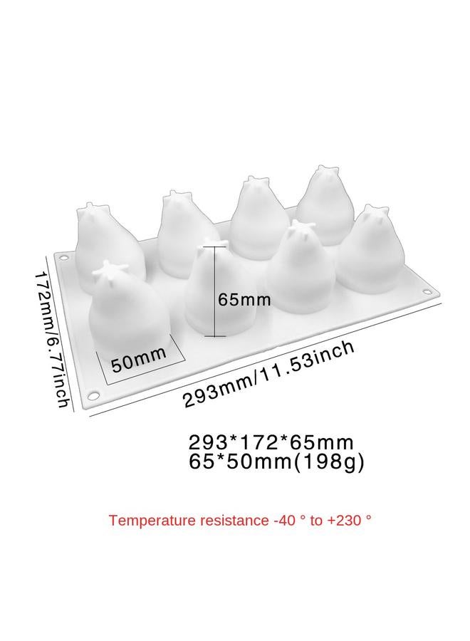 الأزرق جي دبليو الفاكهة موس سيليكون قالب كعكة DIY على شكل فواكه خبز على الطراز الفرنسي Qifeng قالب الحلوى - Image 1