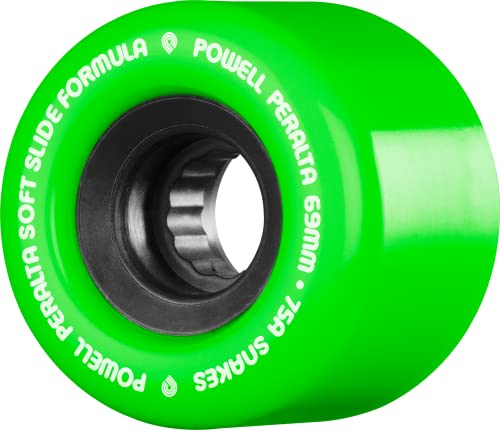 Powell Peralta Snakes 02 69mm 75A Green Skateboard Wheels - Image 2