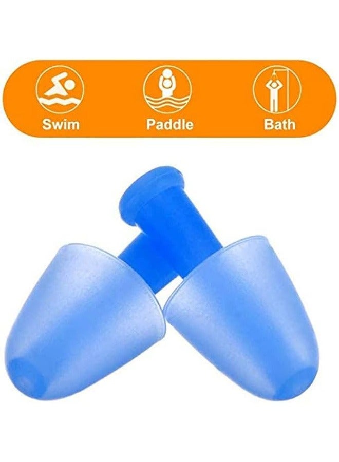 Generic 3 set Swimming Earplugs and Nose Clip Set Prevent Water Protective Ear Plug Waterproof Soft Silicone Swim Dive Supplies  - Image 3
