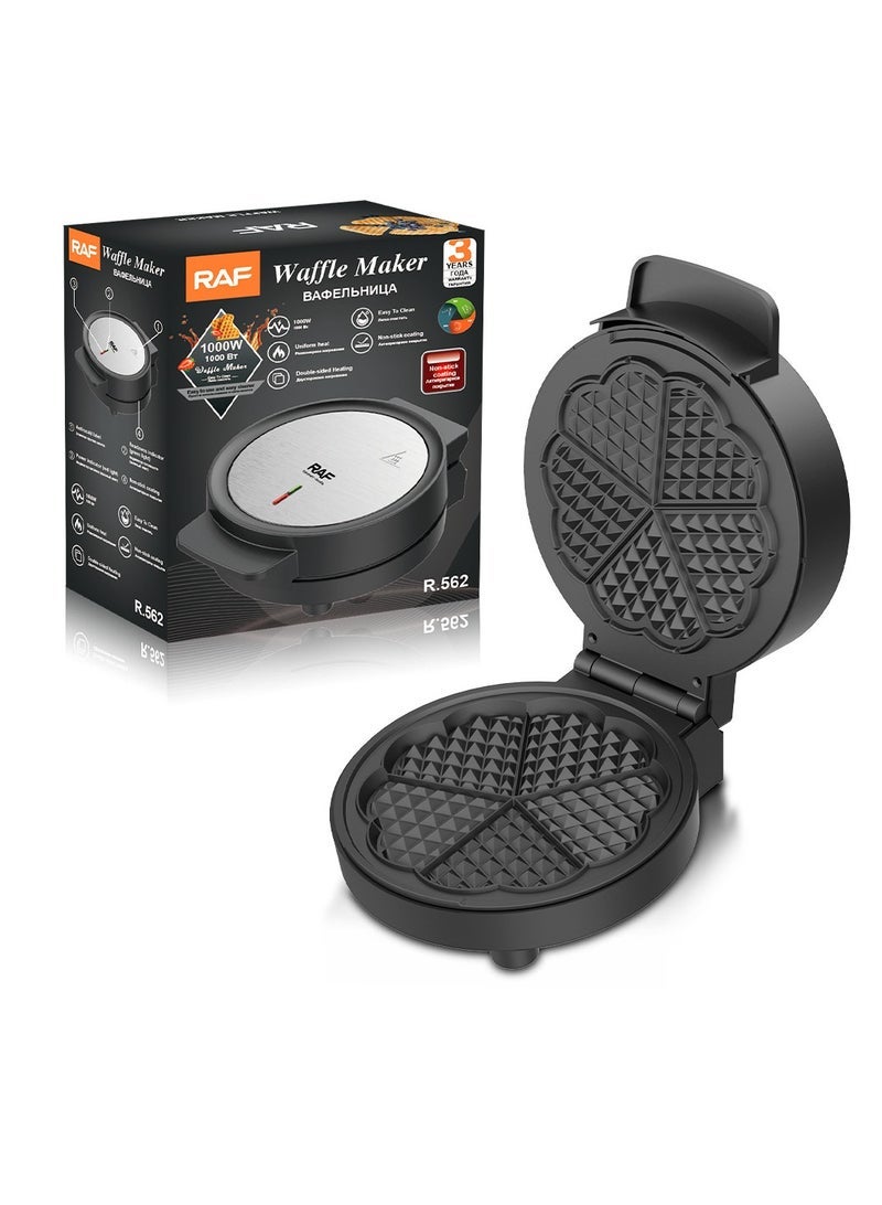 آر إيه أف ماكينة صنع الوافل للتدفئة المنزلية على الوجهين، ماكينة الإفطار متعددة الوظائف، ماكينة الخبز - Image 1