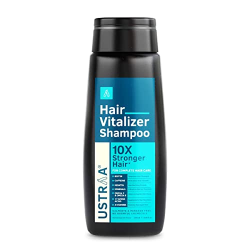 Ustraa Hair Vitalizer Kit - Hair Vitalizer Shampoo - 250ml - with Biotin | Dermatologically Tested & Hair Growth Vitalizer - 100ml | Promotes Hair Growth with Redensyl & Saw Palmetto Extract - Image 2