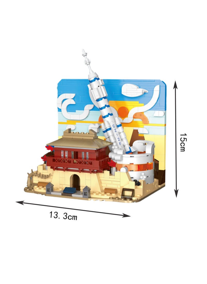 Generic - Jiuquan Launch Center-Dunhuang 627-Piece Assembly Set Toys, Large Building Block Assembly Game, Best Learning And Role-Playing, Suitable Gifts For Boys And Girls Over 6 Years Old - Image 1