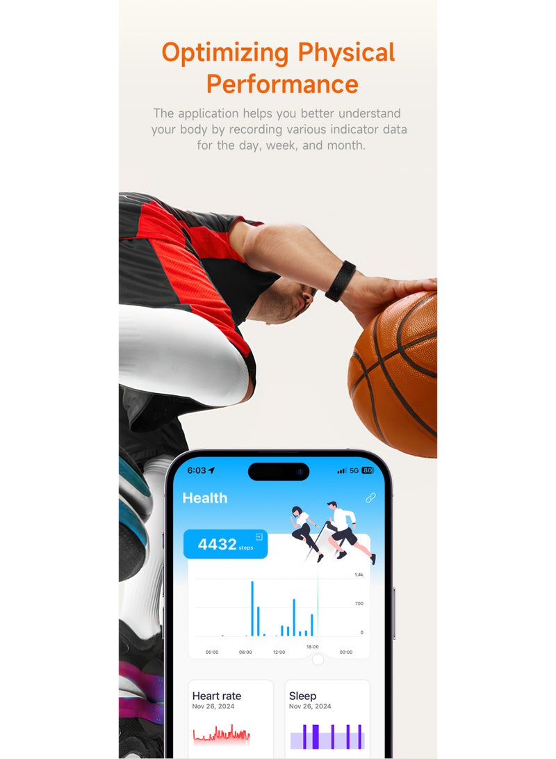 Women's Smart Bracelet for Sports,Fitness & Activity All Day Monitoring, Waterproof Lightweight Sports Tracker,GPS Running Trajectory,Multi-data Analysis Smart Band,Two Pink Replaceable Straps