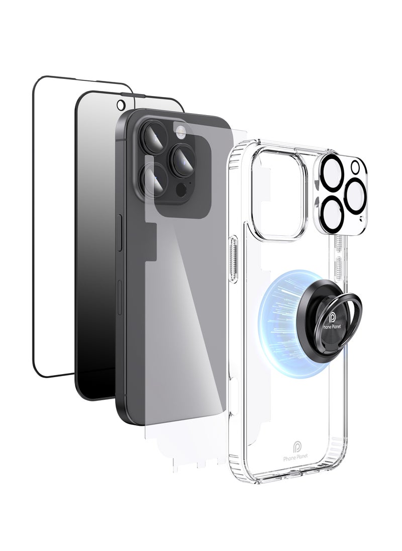 Generic - High Quality iPhone 16 Pro Screen Protector, Lens Protector and Phone Case 6 in 1 Package - Image 1
