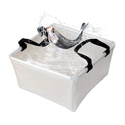 AceCamp Multifunctional Collapsible Water Basin, Folding Tub, Portable Bin, Lightweight Foldable Sink with Handles for Camping, Dish Washing, Laundry, Fishing, Hiking, Outdoors (White Basin - 10L) - Image 1